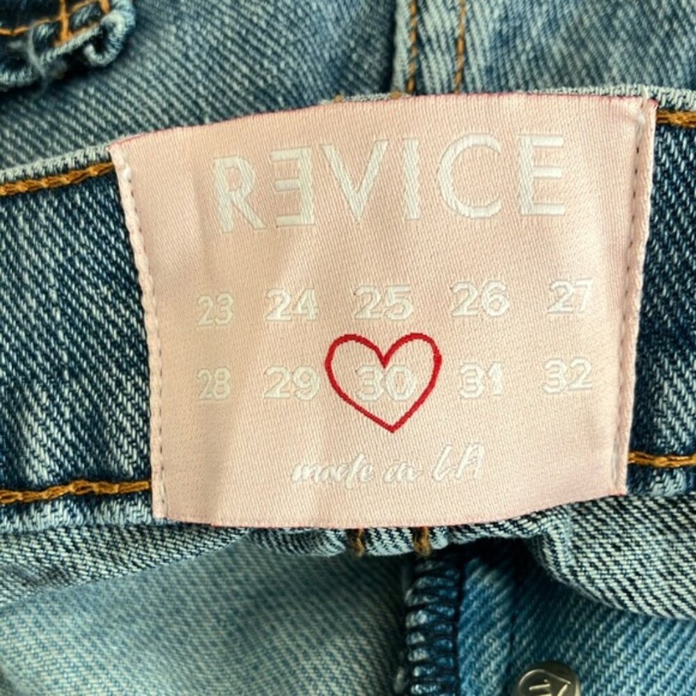 Revice Matchmaker Patchwork Denim Shorts NWT - image 6